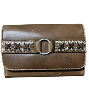Vintage 90s Brown Leather Wallet
